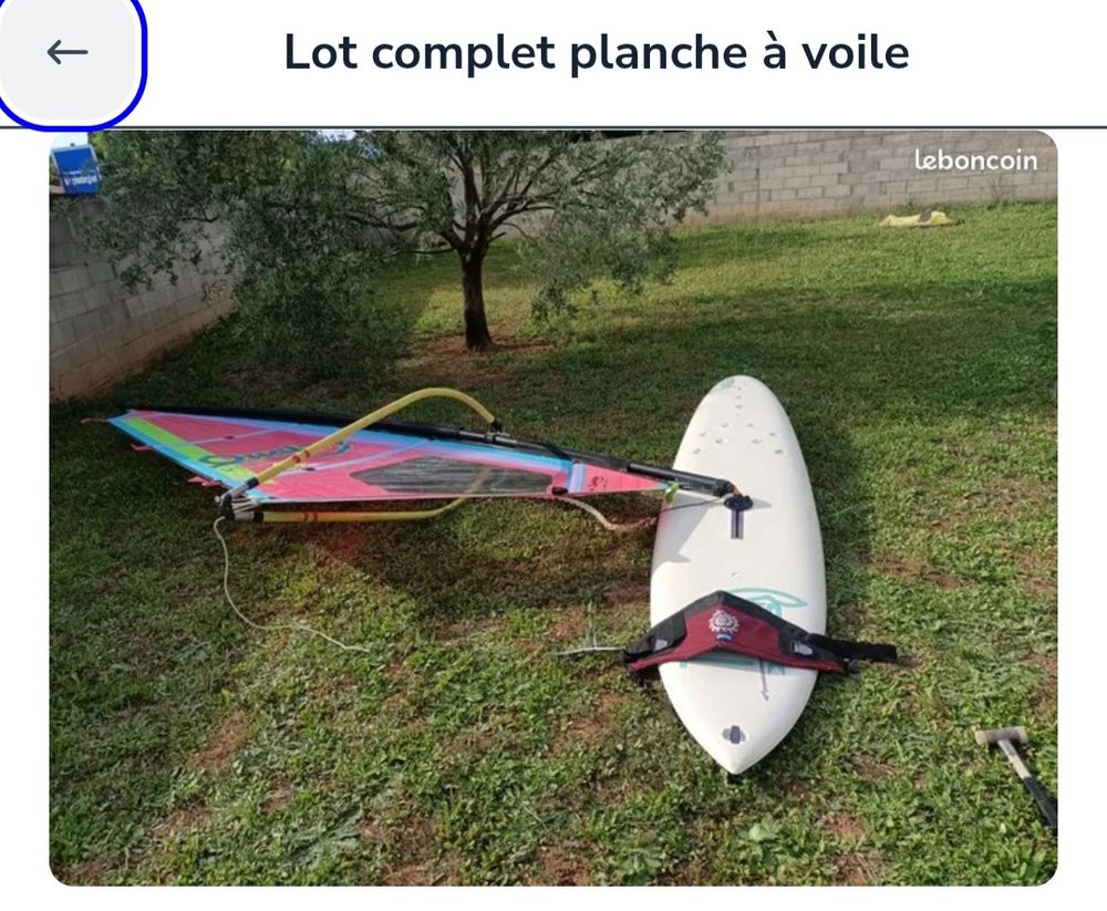 Lot planches &agrave; voile Sports
