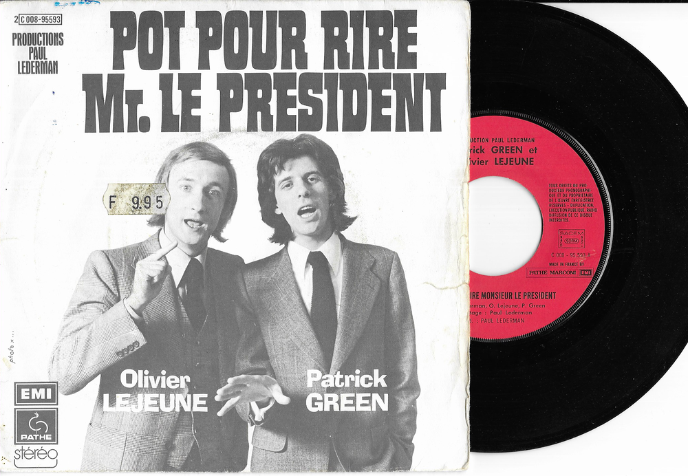 Vinyles 45 T , Olivier Lejeune et Patrick Green 1974 CD et vinyles