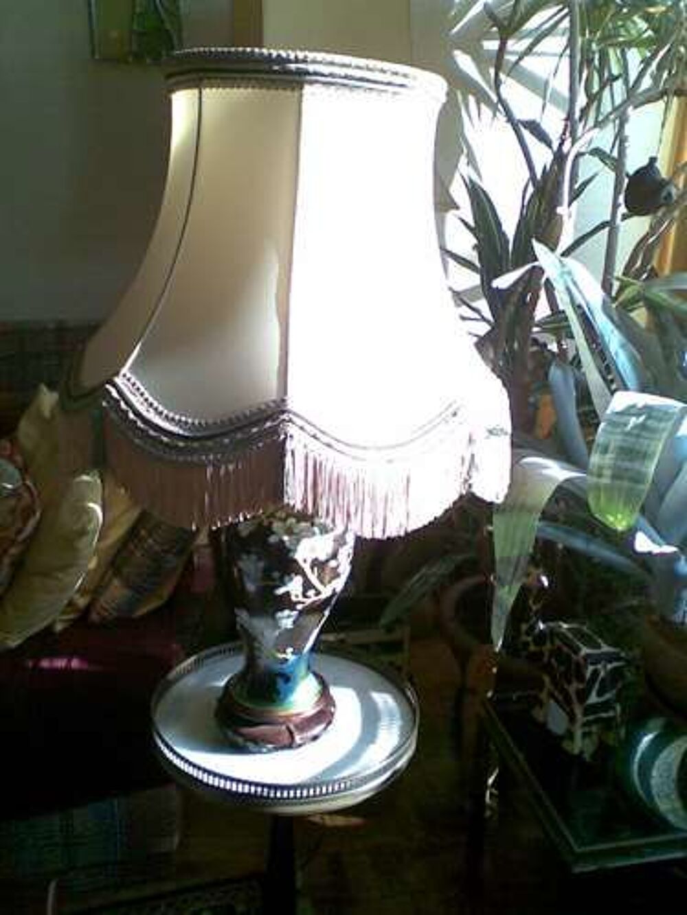 LAMPE CHINOISE PIED EN &Eacute;MAUX CLOISONN&Eacute;S 72cm
Décoration