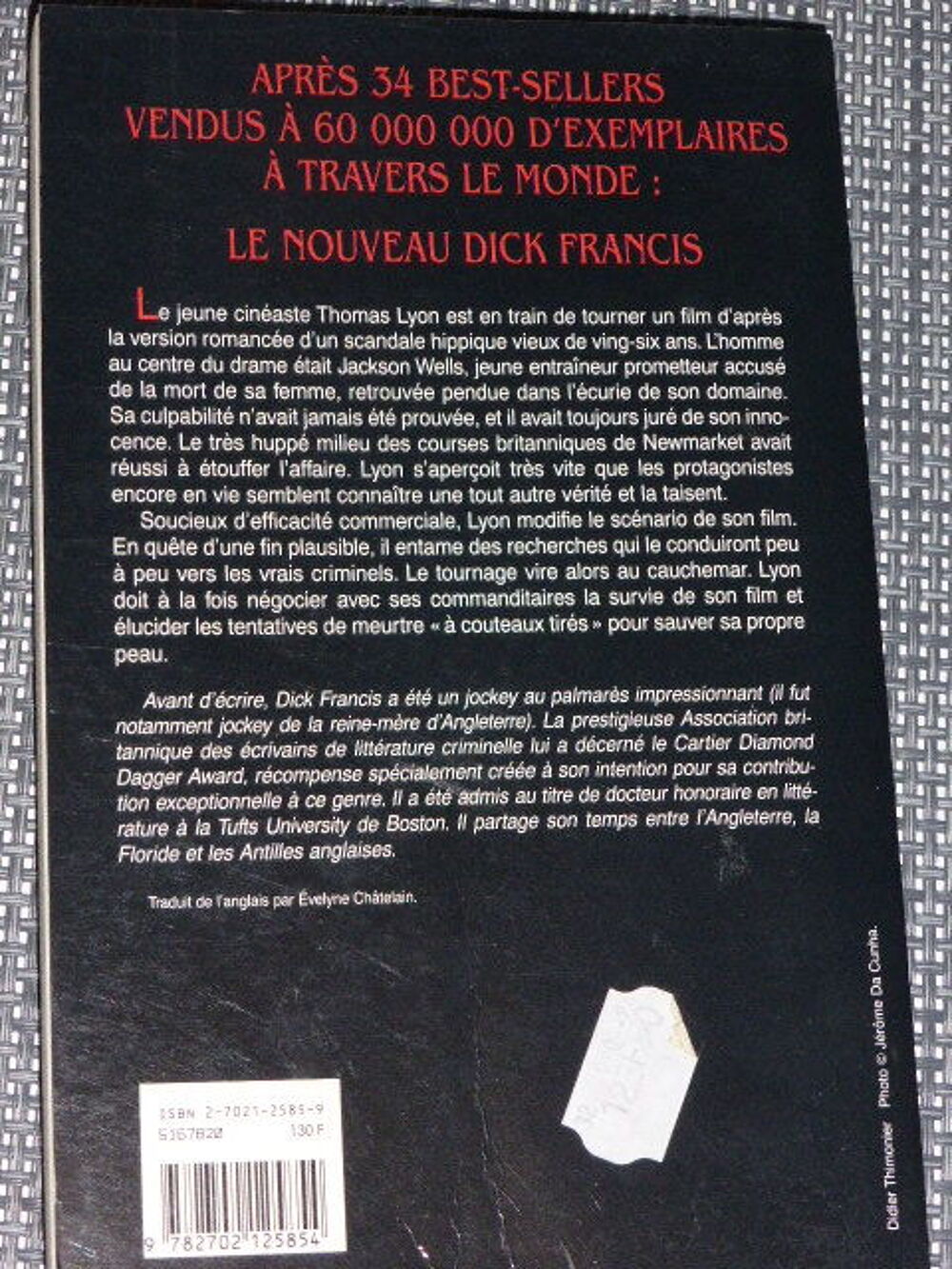 A couteaux tir&eacute;s Dick Francis Livres et BD
