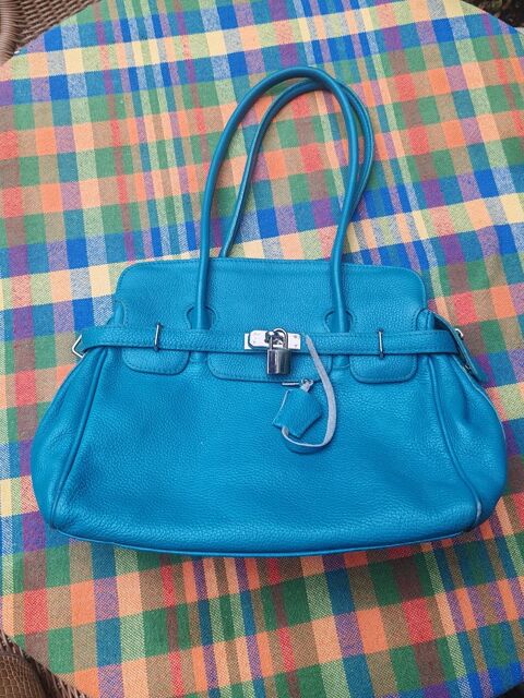 Sac à main cuir turquoise 80 Orléans (45)
