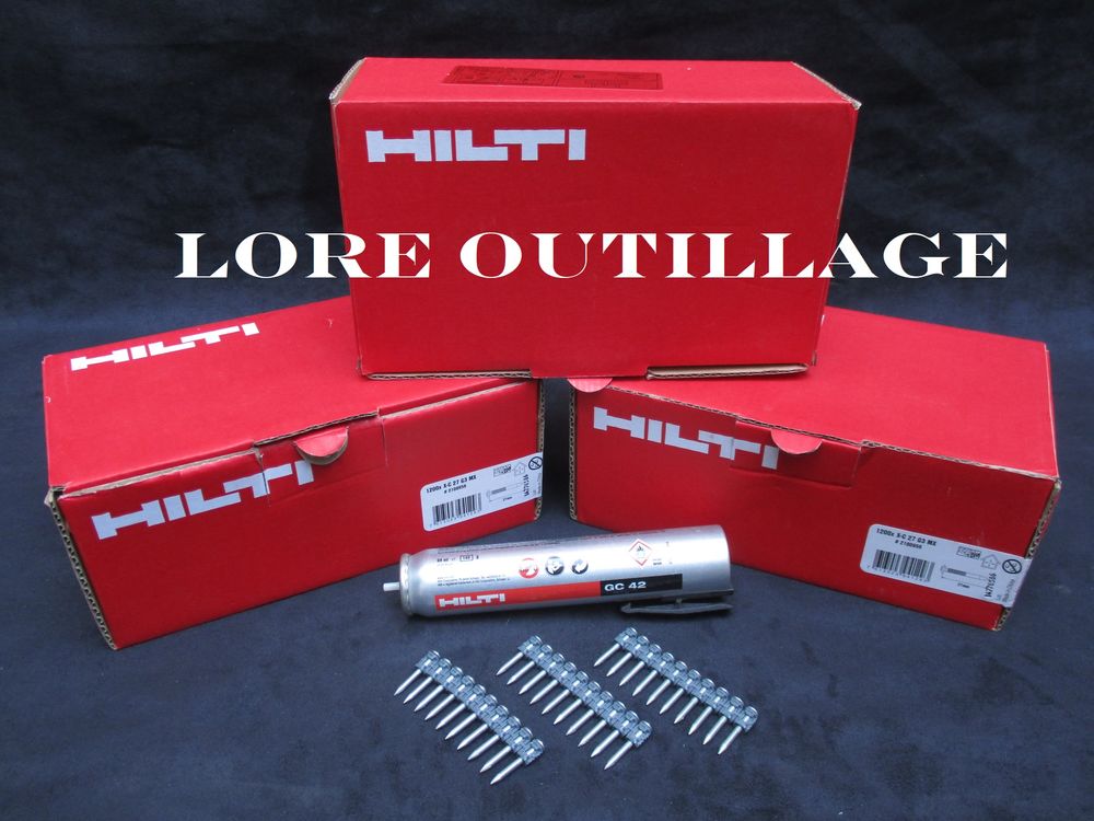 HILTI clous b&eacute;ton 27 mm Bricolage