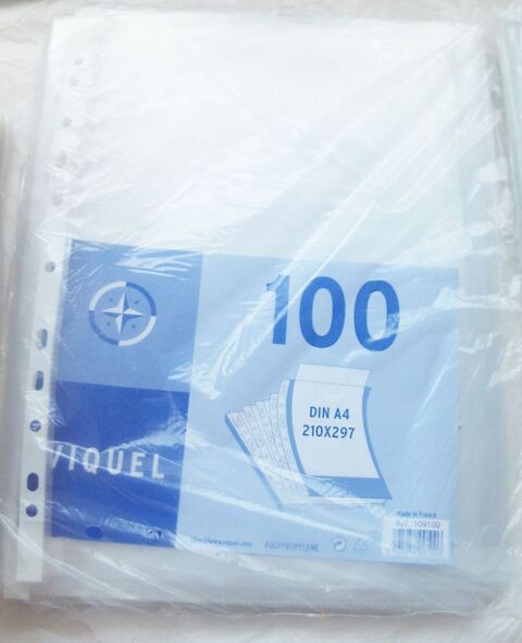 lot de 100 pochettes transparentes sous blister Viquel 8 Villeurbanne (69)