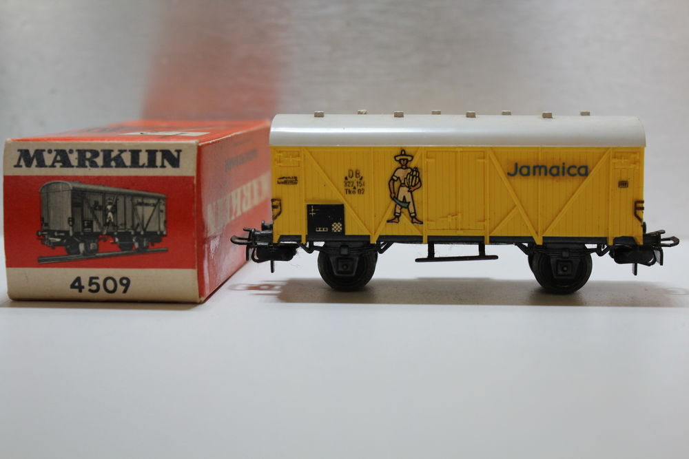 train HO MARKLIN fourgon transport de banane "jamaica" Jeux / jouets