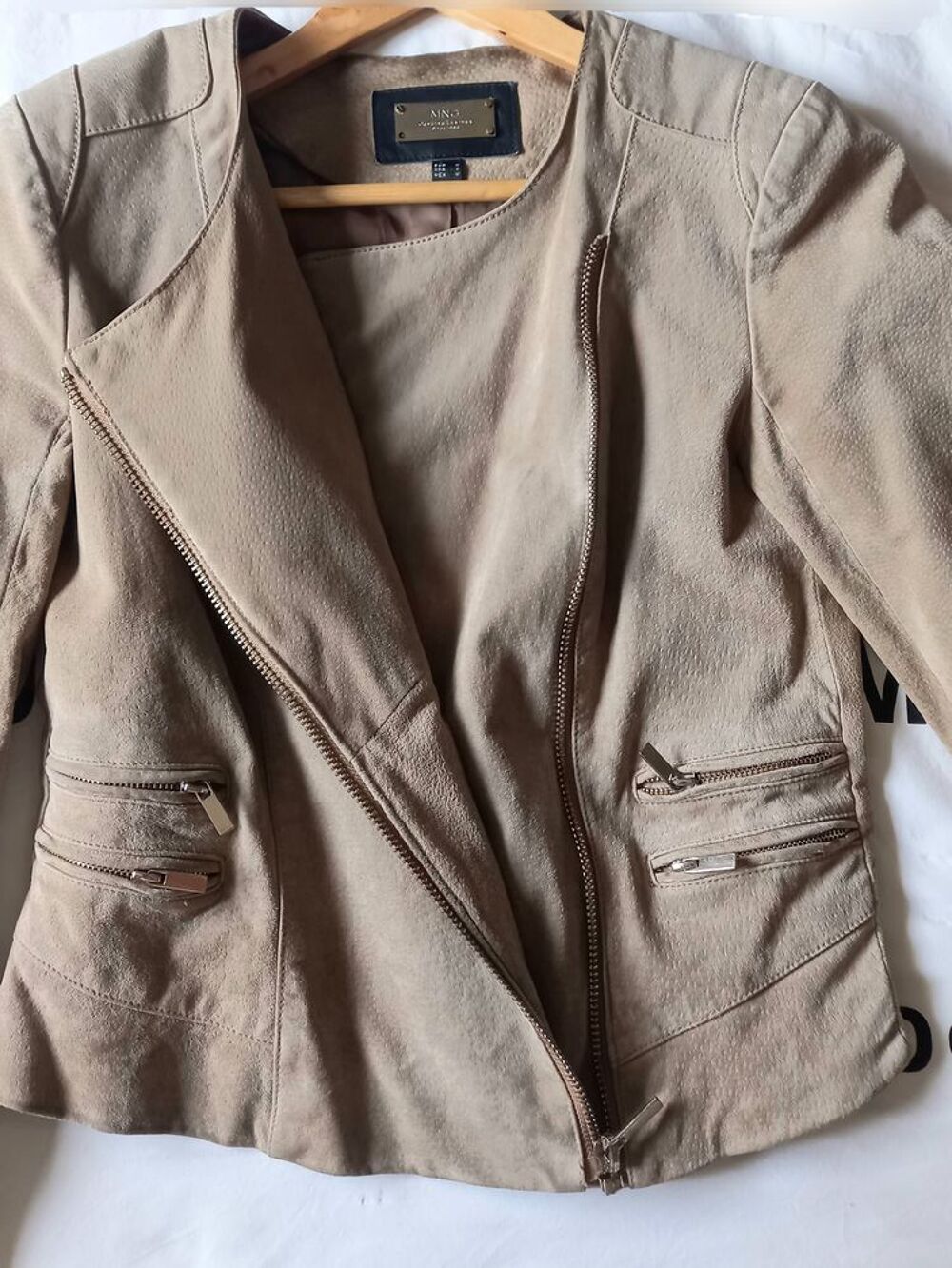 Veste cuir peau MNG Vêtements