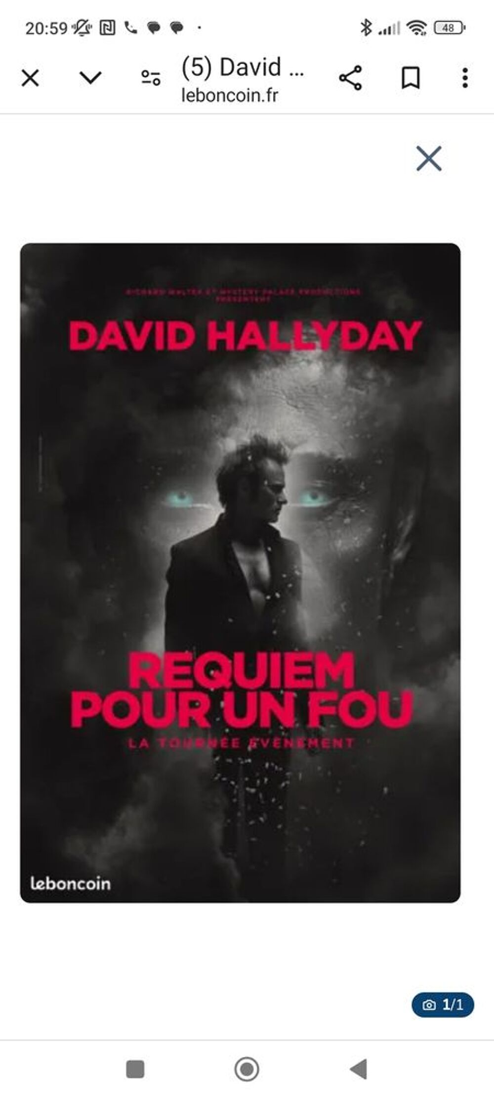 Concert David Hallyday le phare Chamb&eacute;ry Billetterie