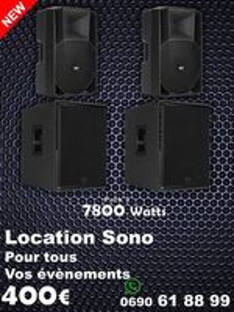   Sono pour tout vos évènements 