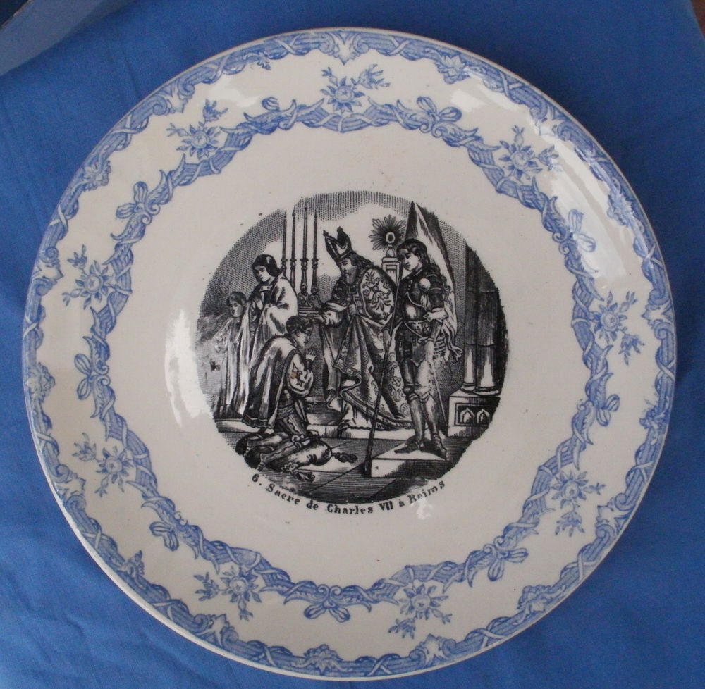 Assiette n&deg; 6 - CHOISY le ROI - Sacre de Charles VII &agrave; Reims 