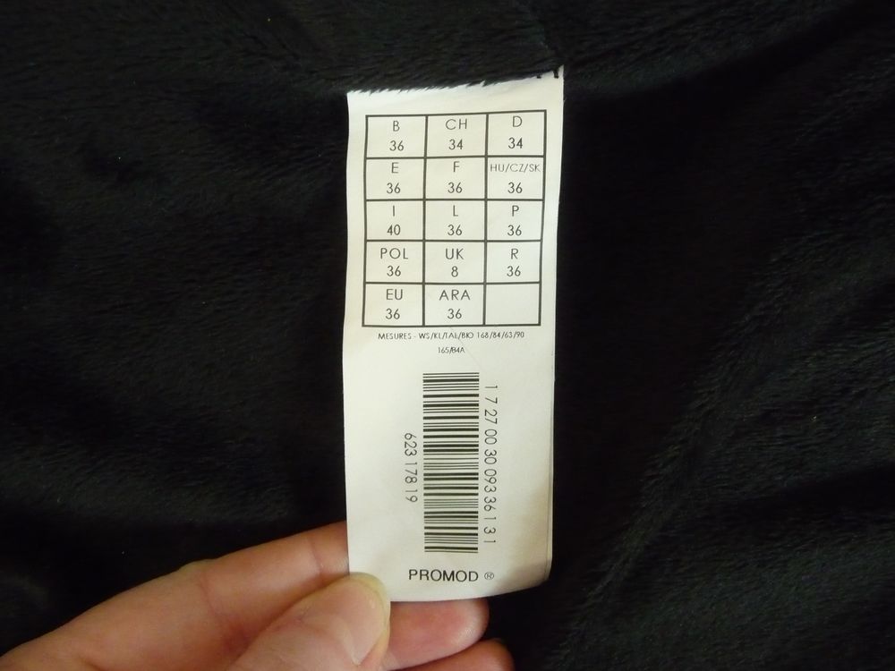 Veste/ Gilet Court Gris Col Fausse Fourrure Amovible- Promod Vêtements
