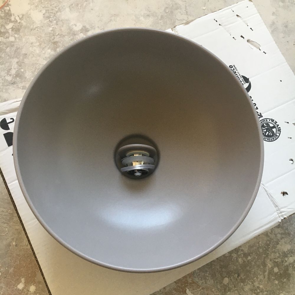 Vasque neuve ronde grise diam. 37cm Bricolage