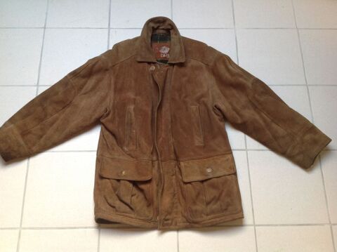 MANTEAU VESTE BRICE CUIR VRITABLE PEAU DAIM Envoi possible 85 Trgunc (29)