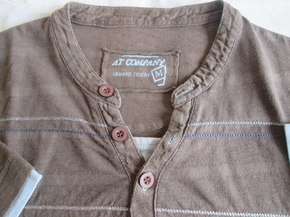 Polo marron manches courtes Armand Thiery taille M Vêtements
