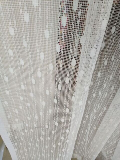 RIDEAU RUFLETTE 200H*110l blanc    20� 20 M�con (71)