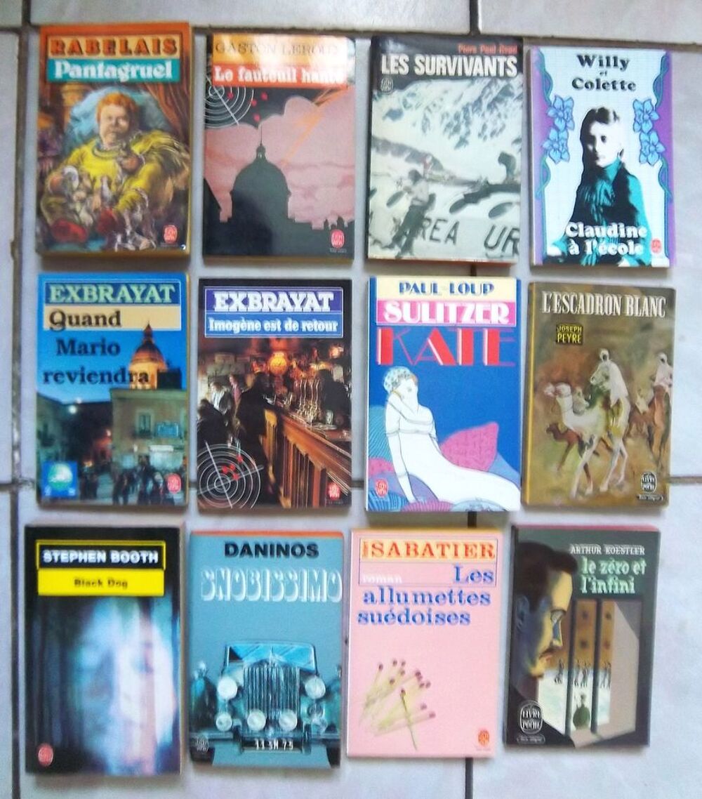 1LOT DE 48 LIVRES GENRE LE LIVRE DE POCHE - J'AI LU - POCKET Livres et BD