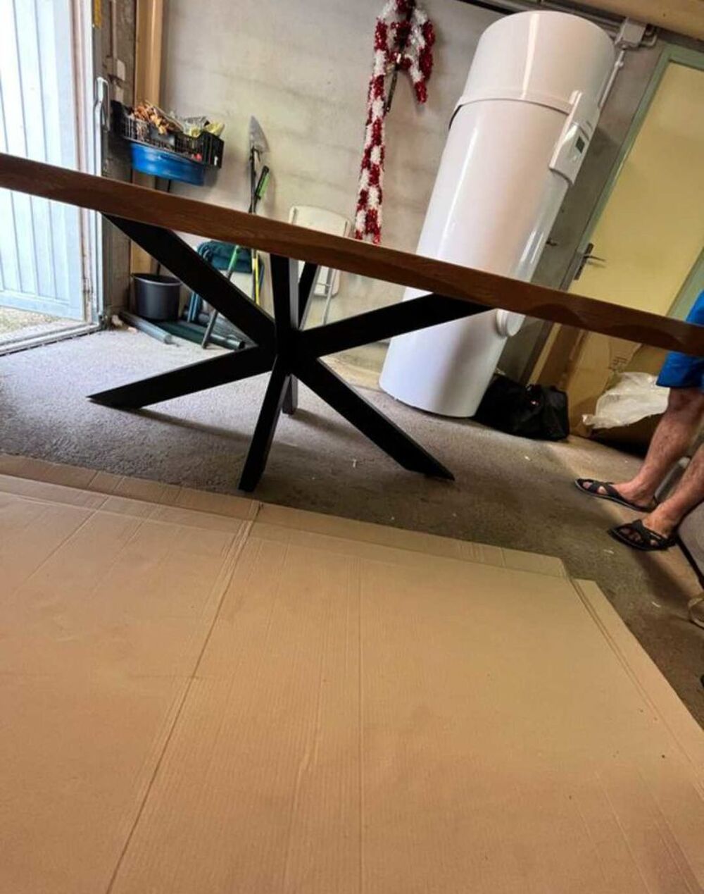 Table moderne en ch&ecirc;ne rustique Meubles