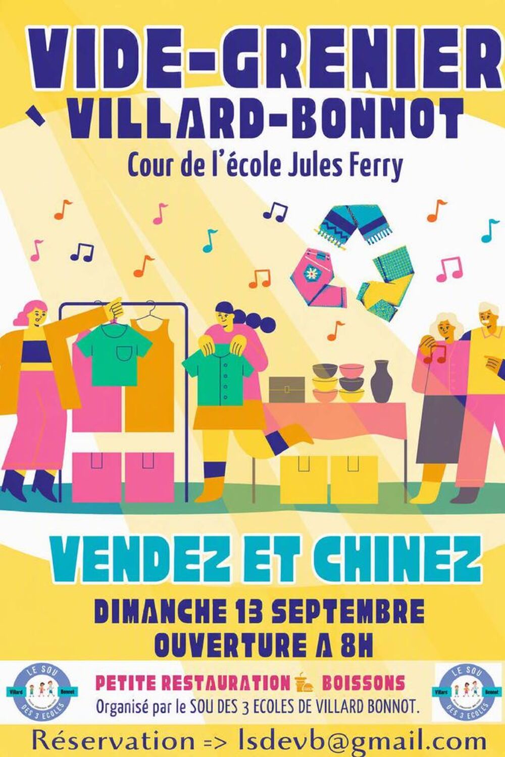 vide-greniers du sou des 3 &eacute;coles de Villard-bonnot Vide grenier, marché aux puces, braderie
