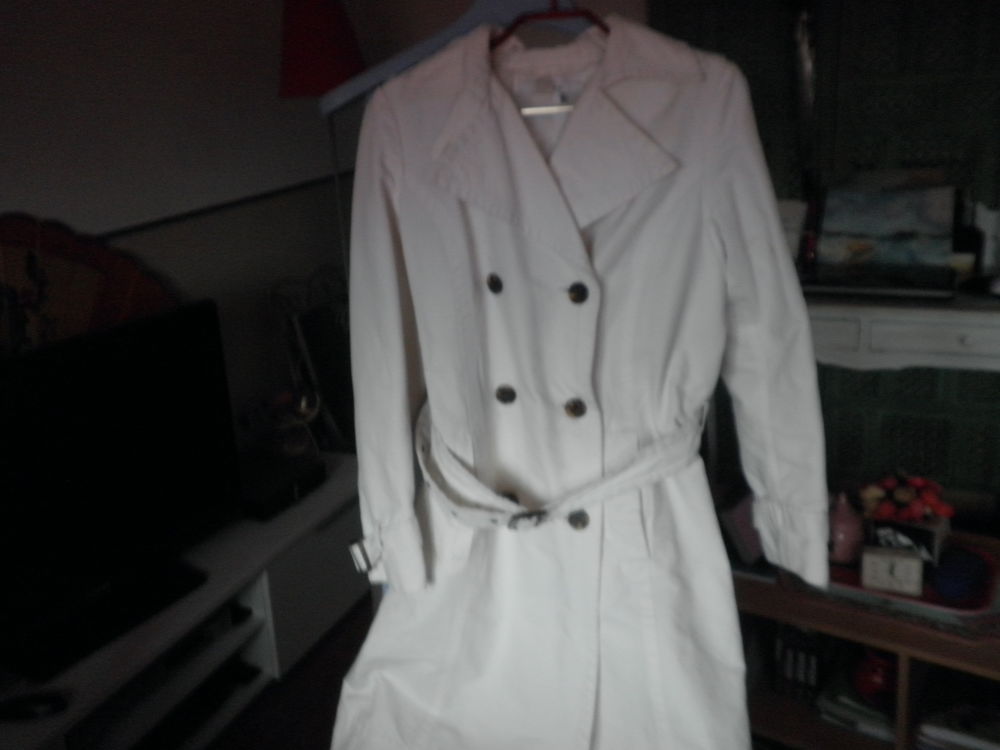 manteau blanc Vtements