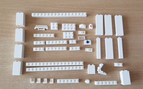 lot de 41 pices lego blanche blanc  3 Carnon Plage (34)