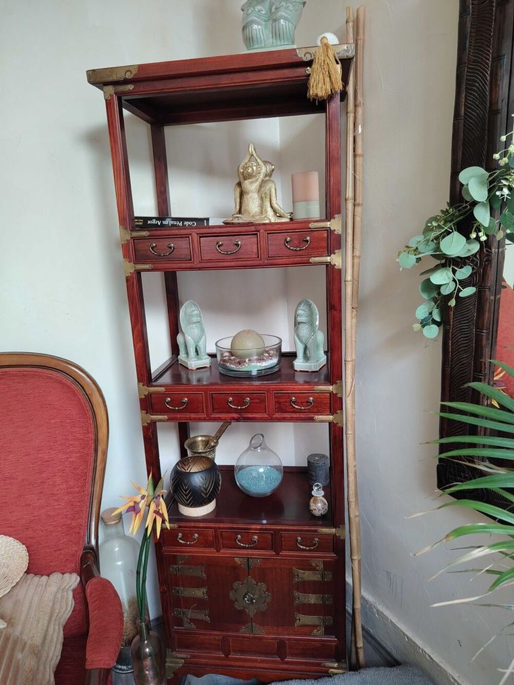 &eacute;tag&egrave;re en bois de rose tha&iuml;landais Meubles