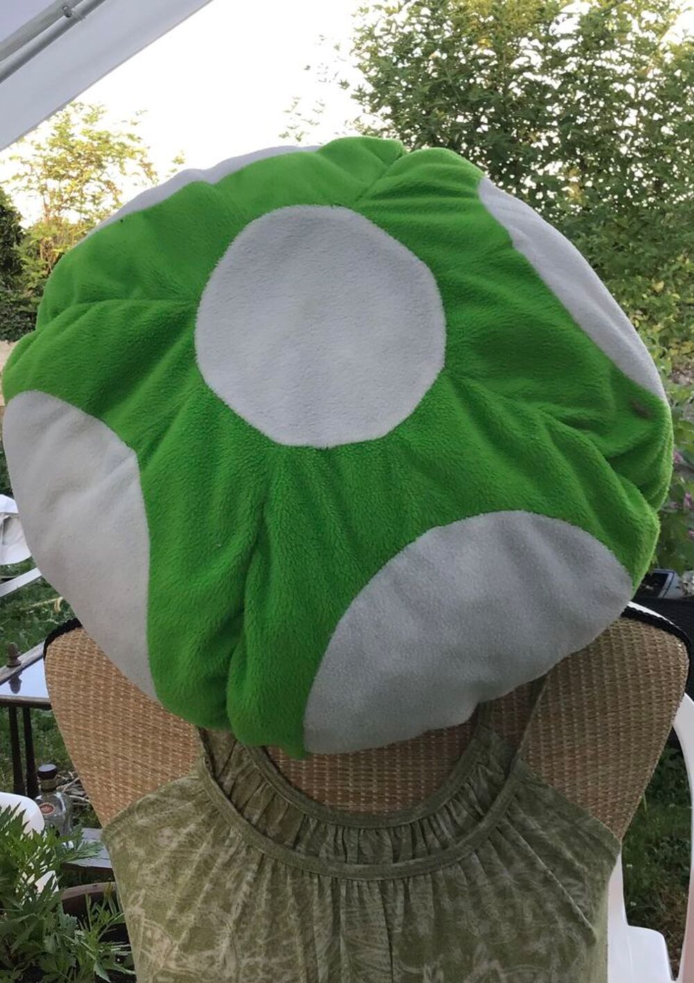 Chapeau TOAD vert et blanc 