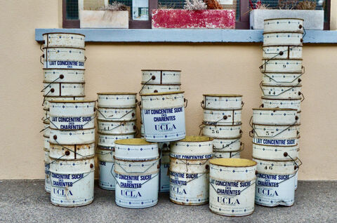 Seau en m�tal ancien UCLA style boh�me vintage et industriel 35 Wintzenheim (68)