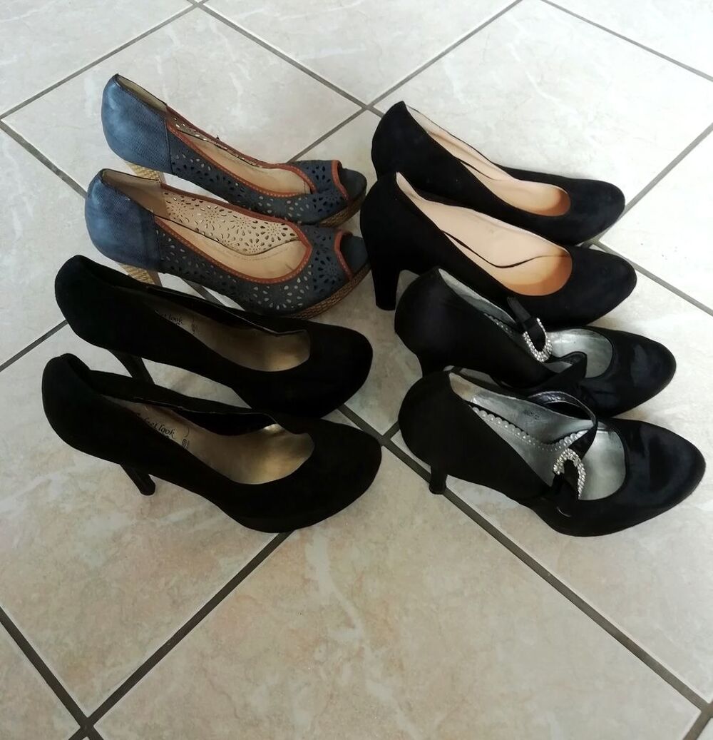 Lot de 4 escarpins pour femmes Chaussures