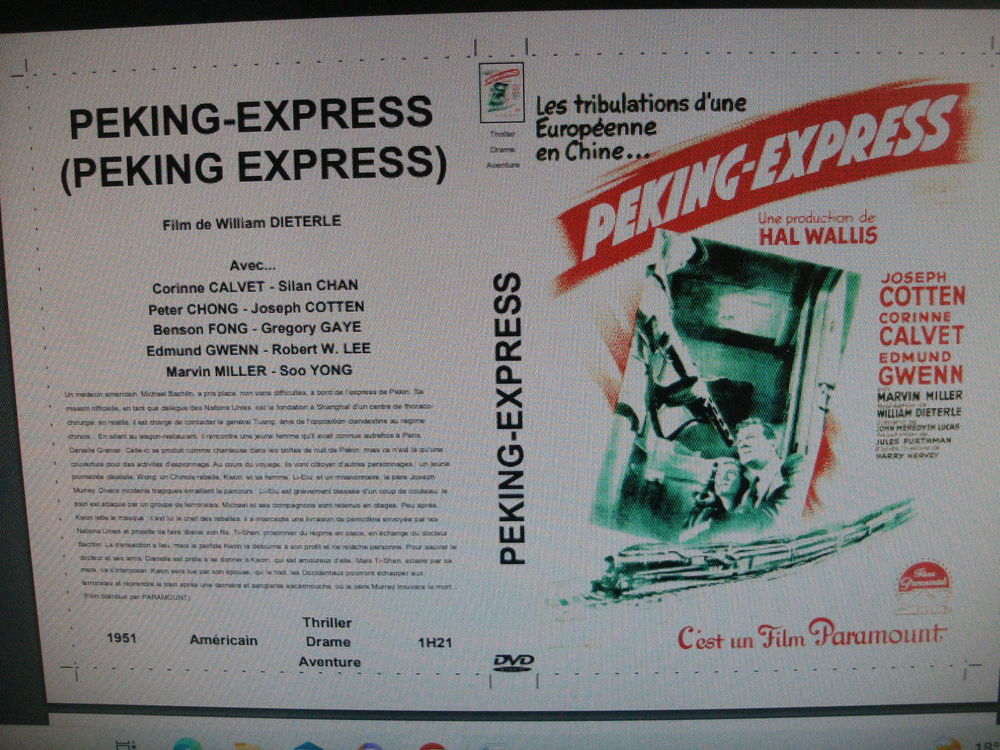 Rare film : " Peking express " DVD et blu-ray