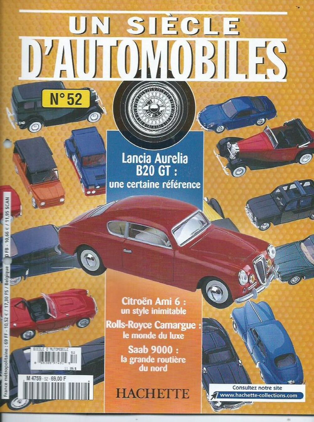 Lancia aurelia 1/43+ Le fascicule n&deg; 52 + boite marque solid 