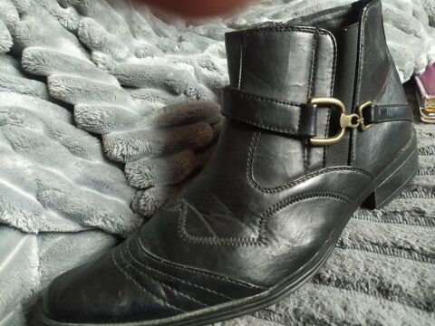 BOTTINES HOMME P 41 TOUT CUIR MARQUE SALOON 10 Bondy (93)