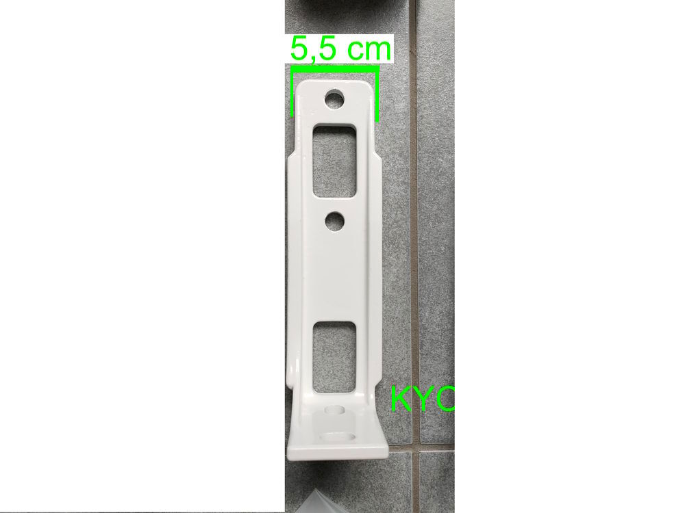 Naterial Zefir, 1 support de fixation plafond m&eacute;tal blanc Bricolage