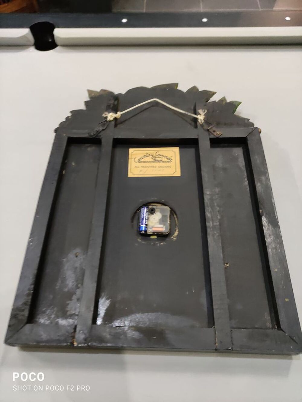 horloge anglaise bois peint Décoration