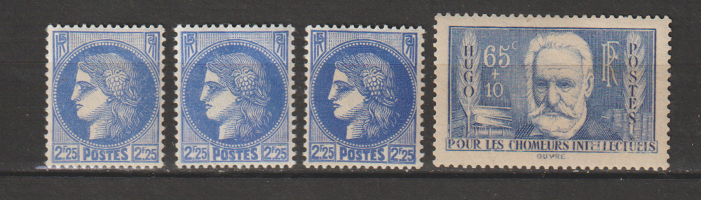 Timbres Neufs Ann&eacute;e 1938 