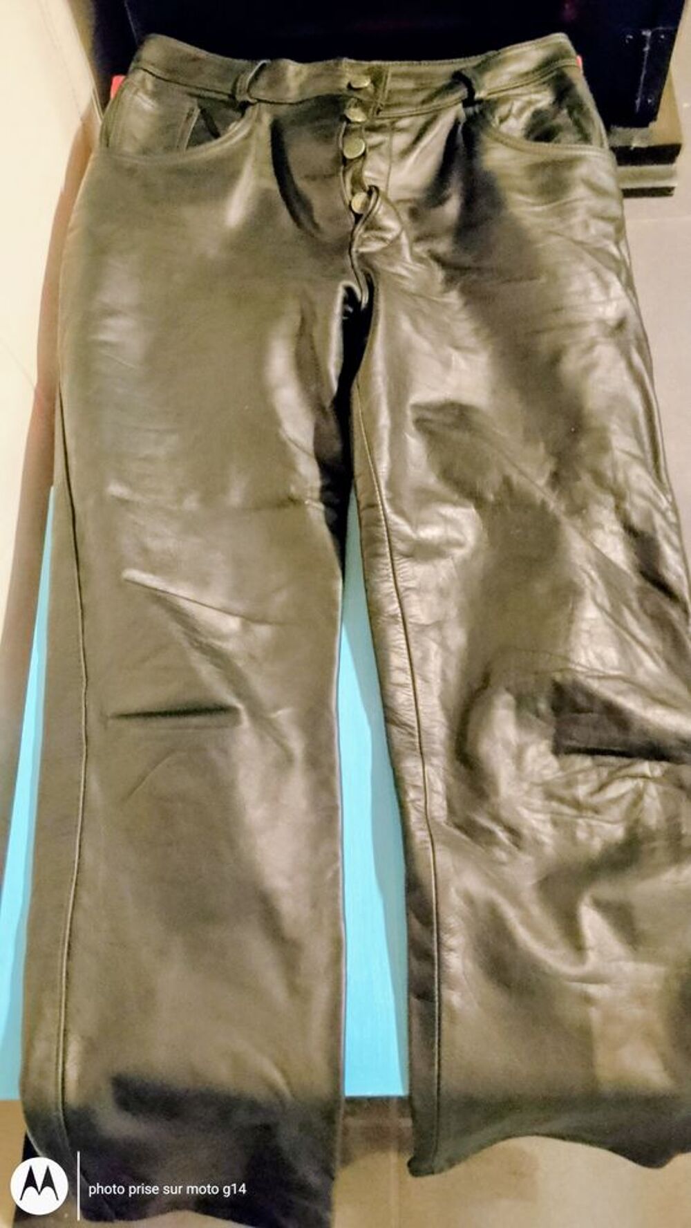 Pantalon en cuir BAISSE DE PRIX Vêtements