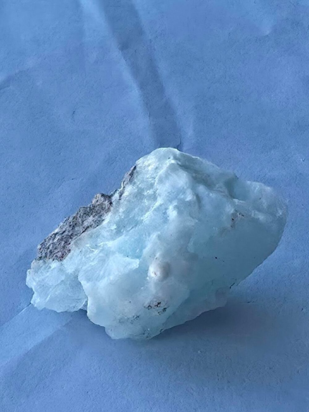 Sp&eacute;cimen H&eacute;mimorphite Bleut&eacute;e Etoil&eacute;e-RDC 21g 