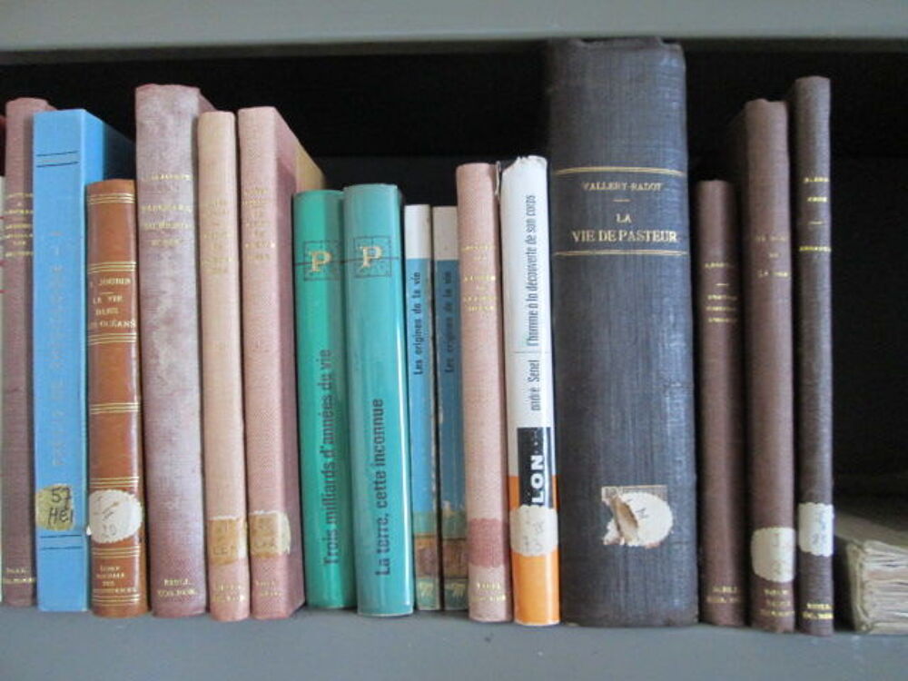 Lot de 21 livres anciens science, nature, m&eacute;decine Livres et BD