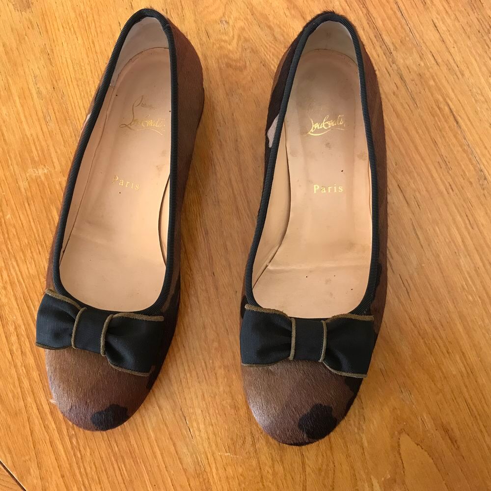 Ballerines l&eacute;opard Christian louboutin Chaussures