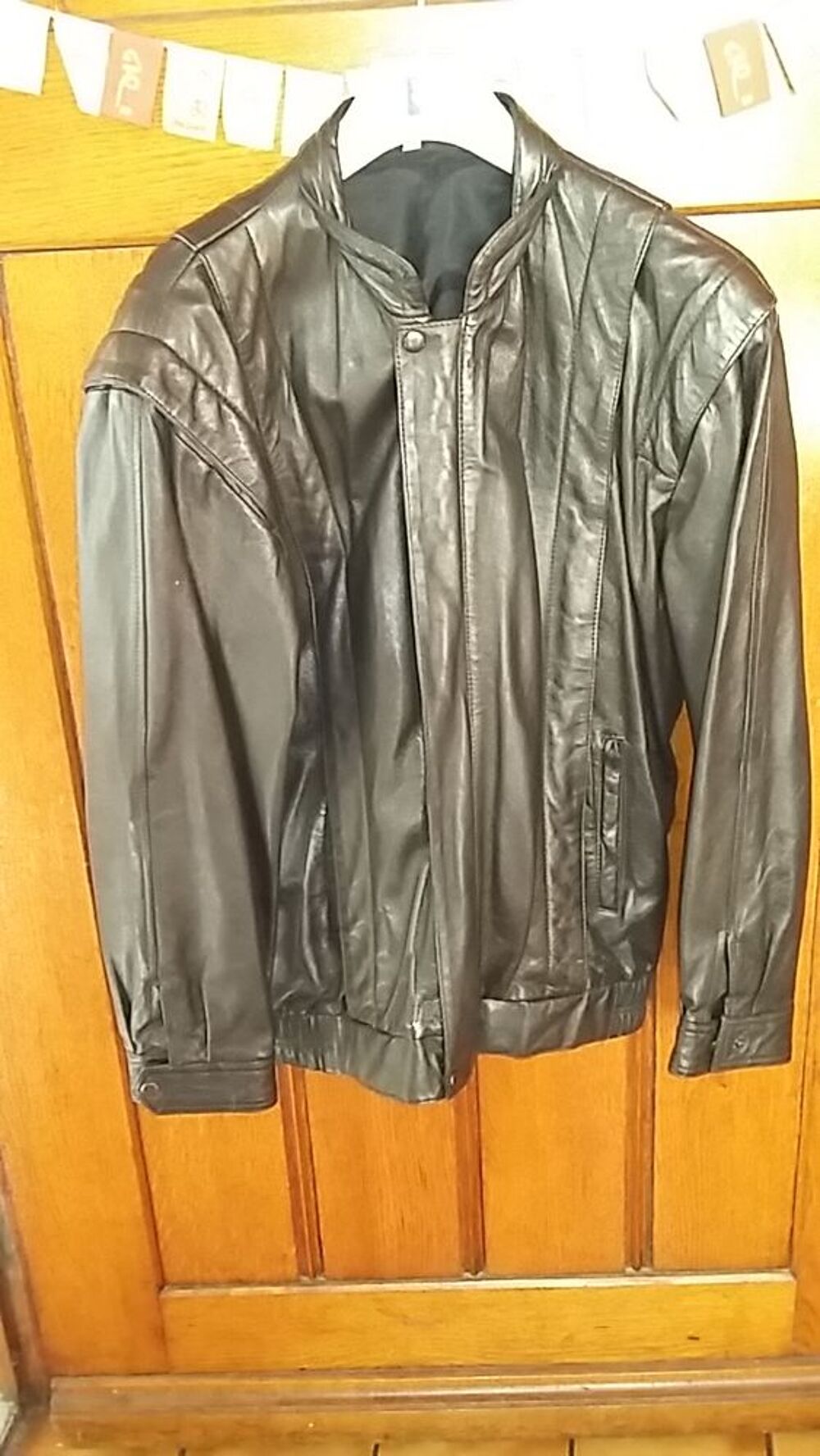 2 veste cuire Vêtements