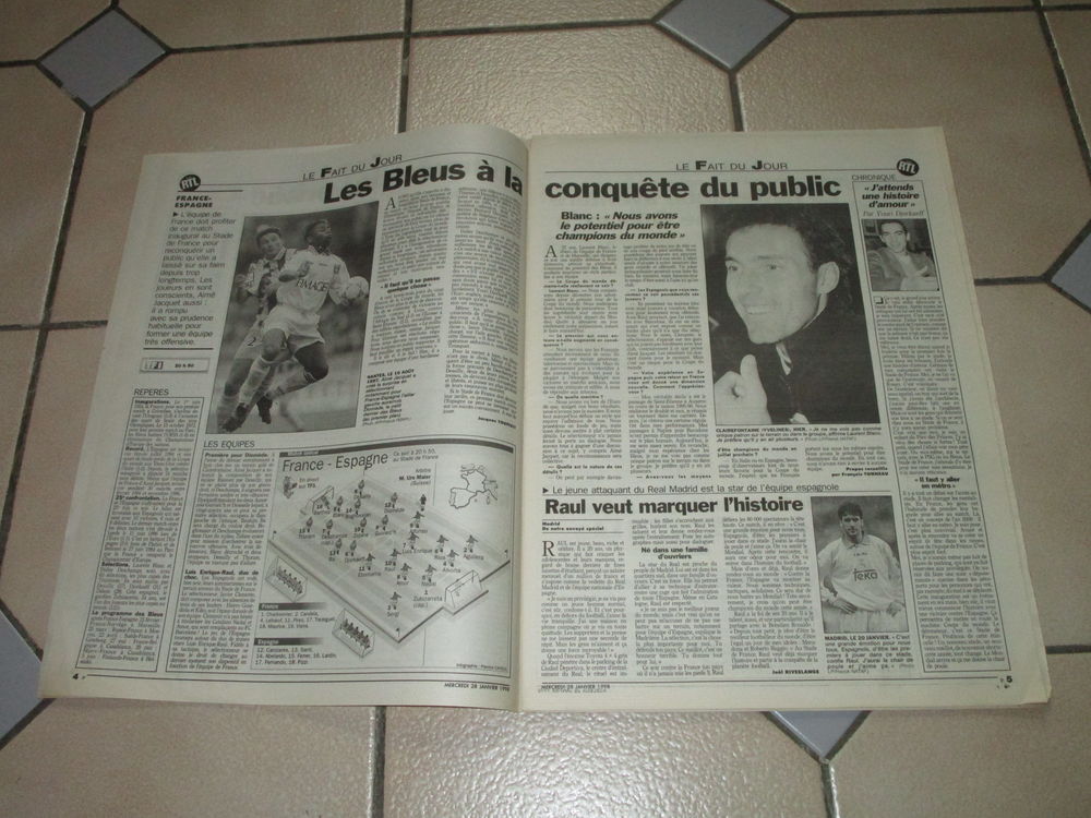 VIEUX PARISIEN STADE DE FRANCE INAUGURATION 28 JANVIER 1998 