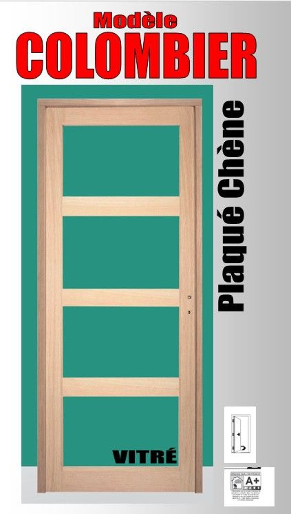 PORTE bloc D'INTERIEUR &Acirc;me pleine Bricolage