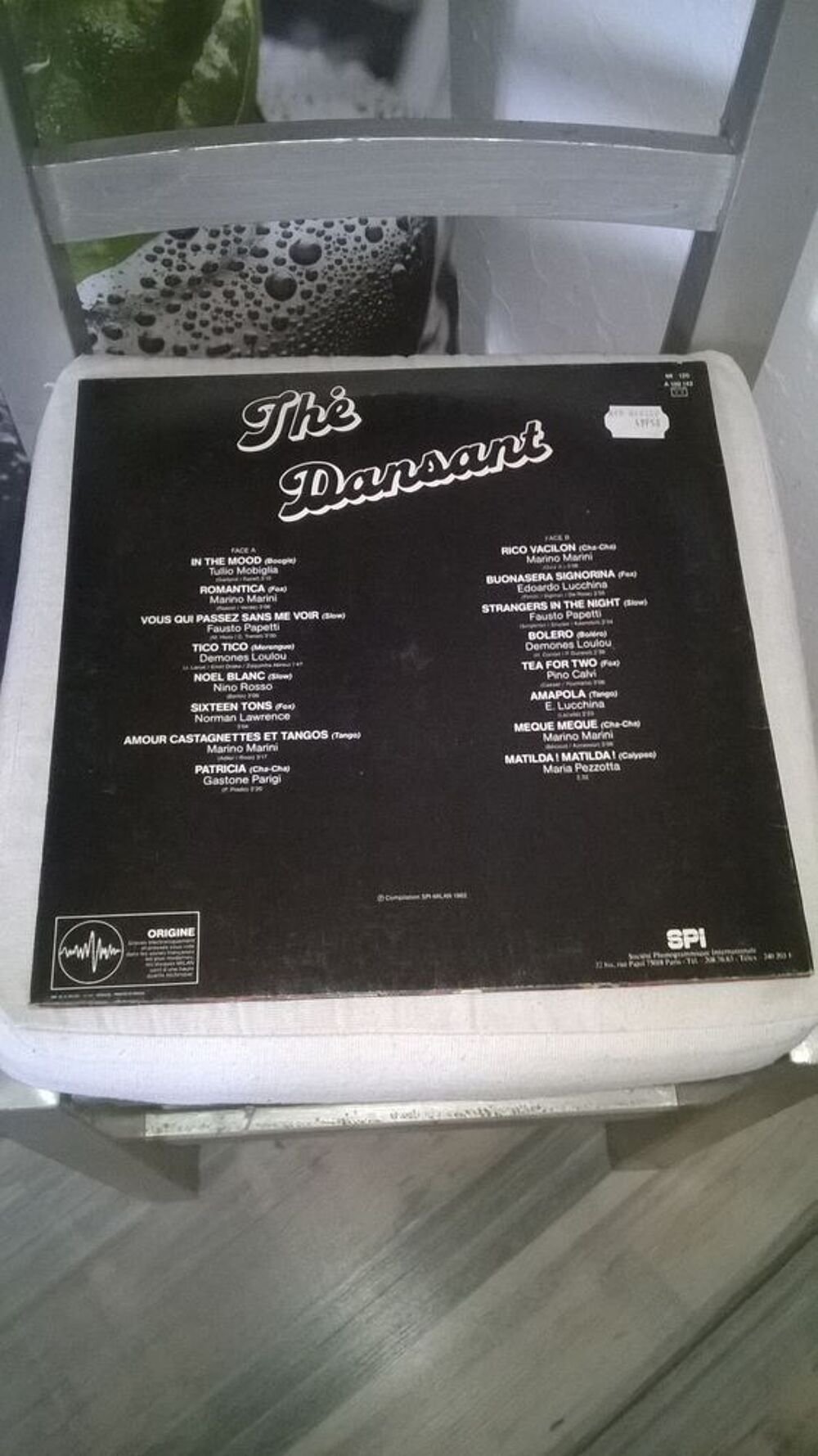 Vinyle Th&eacute; Dansant
1982
Excellent etat
Tullio Mobiglia?In CD et vinyles
