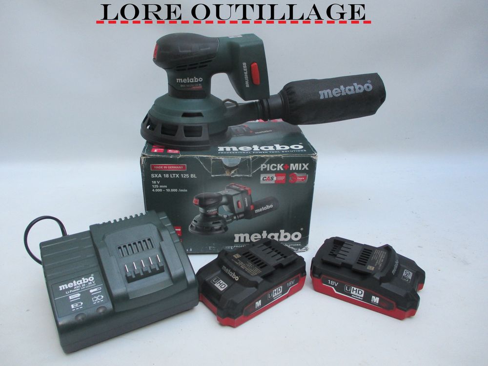 METABO SXA 18 LTX 125 BL - ponceuse Bricolage