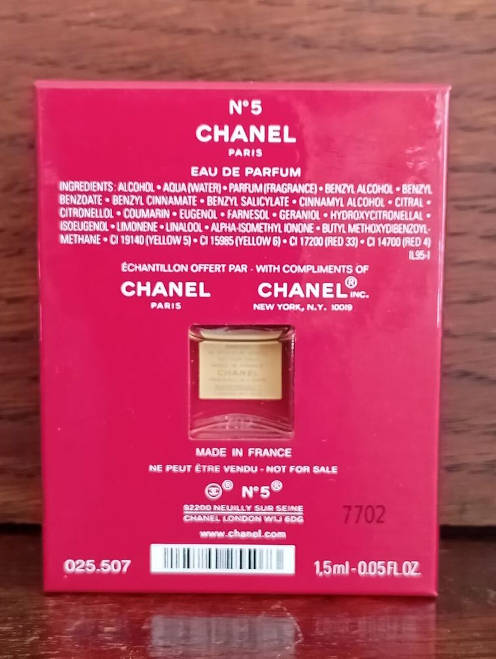 Miniature de parfum Chanel N&deg;5 No&euml;l 2023 