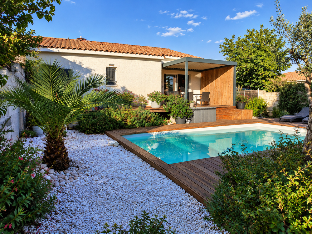 Vente Maison Maison 105 M2, 4 chambres, avec piscine située à Codognan Codognan