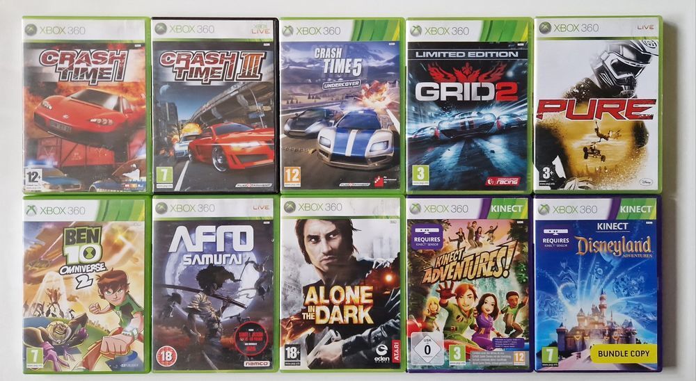 divers Jeux Xbox 360 Consoles et jeux vidos