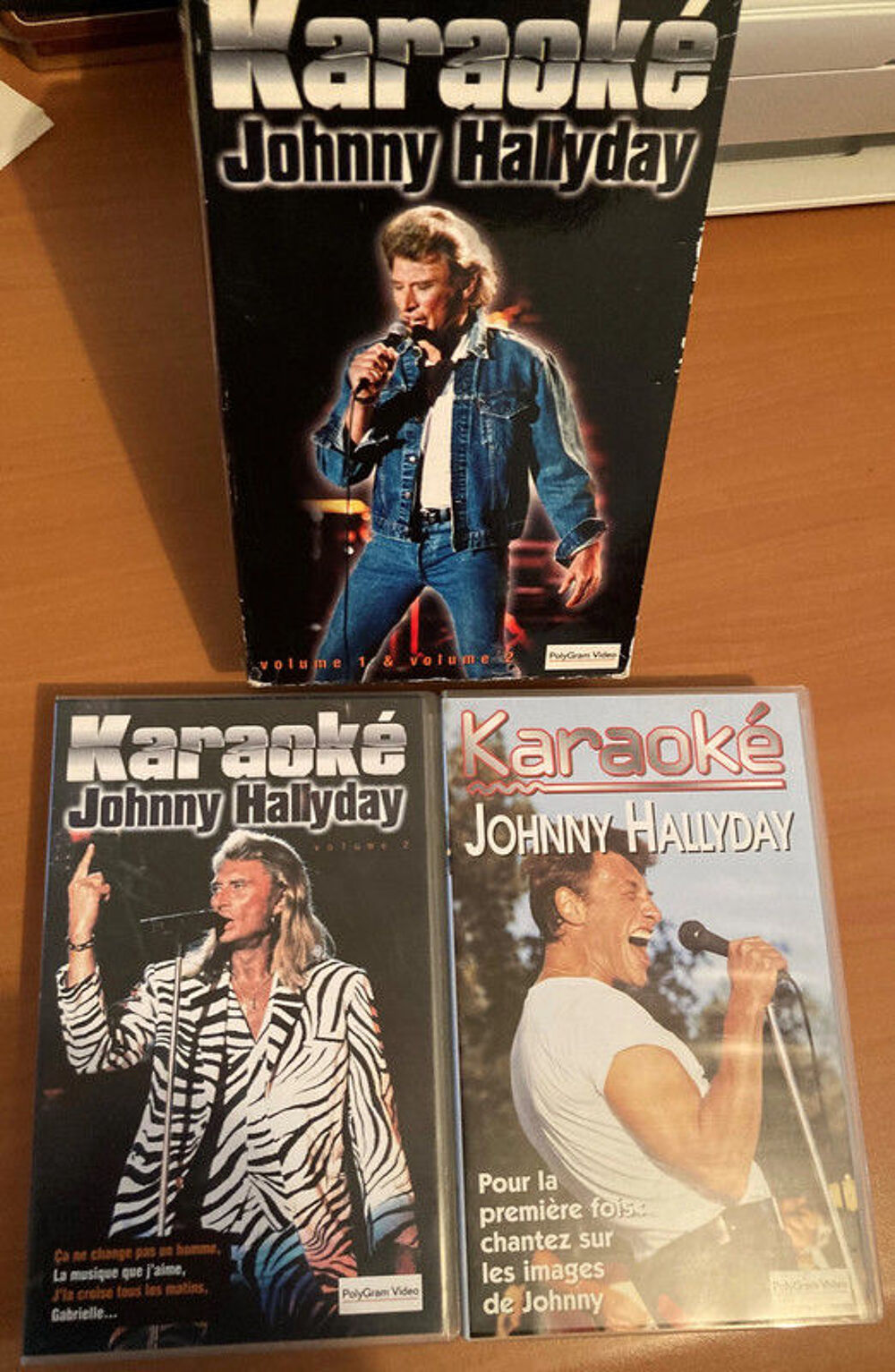 K7 Vid&eacute;o VHS Johnny Hallyday Photos/Video/TV