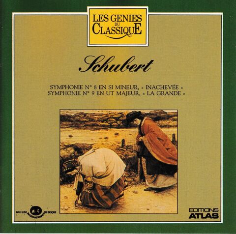 CD     Schubert  Symphonie N8  Inacheve ,  N9  La Grande  8 Antony (92)