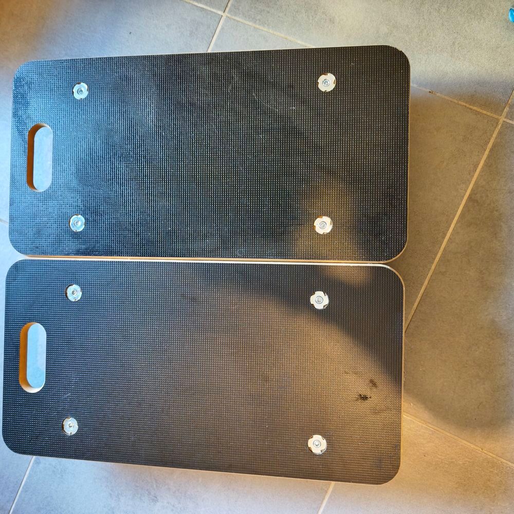 2 Chariots rectangulaire de manutention sur roulettes Bricolage