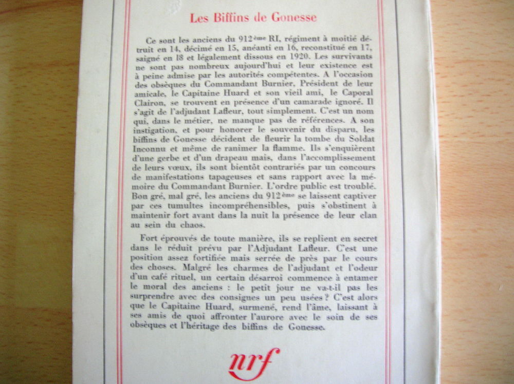 LES BIFFINS DE GONESSE - Jacques PERRET Livres et BD