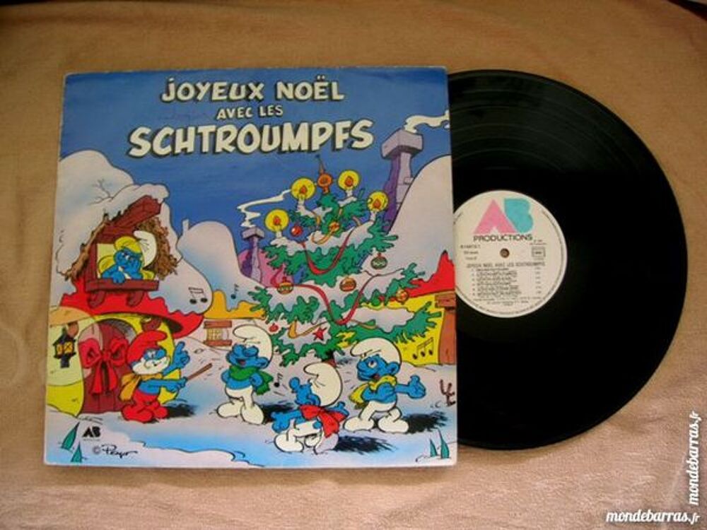 33 TOURS LES SCHTROUMPFS Joyeux No&euml;l CD et vinyles