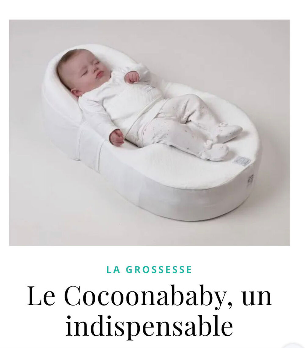 Coussin cocoonababy contre les reflux Puériculture